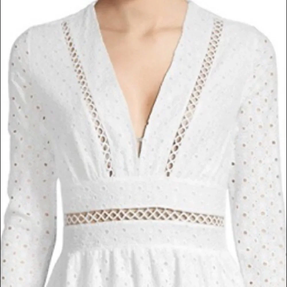 Haute Rogue Milla‎ Eyelet Cotton Dress
